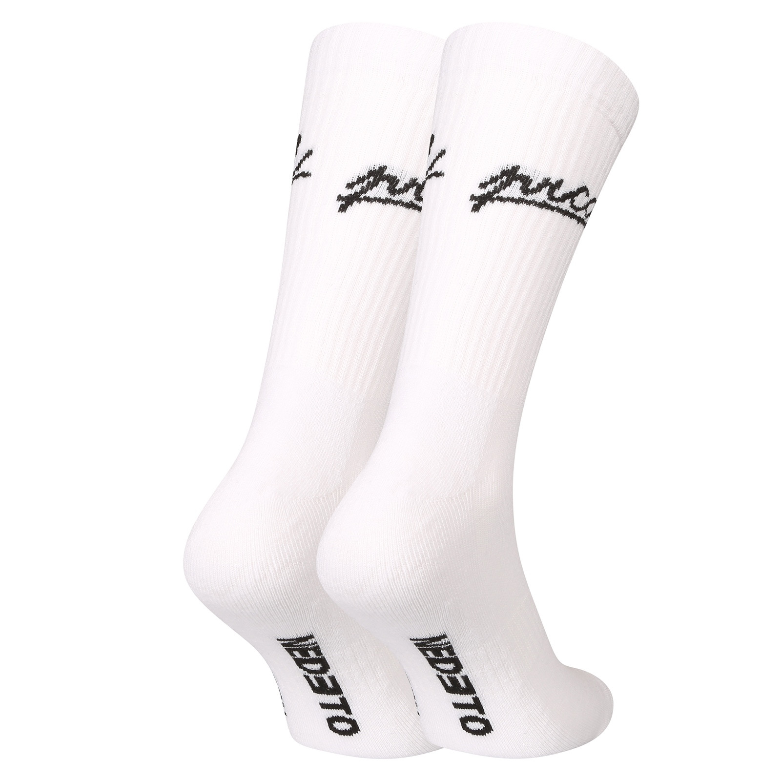 Ponožky Nedeto sportovní vysoké Prxat! bílé (1NOBT7) L - Obrázek 2