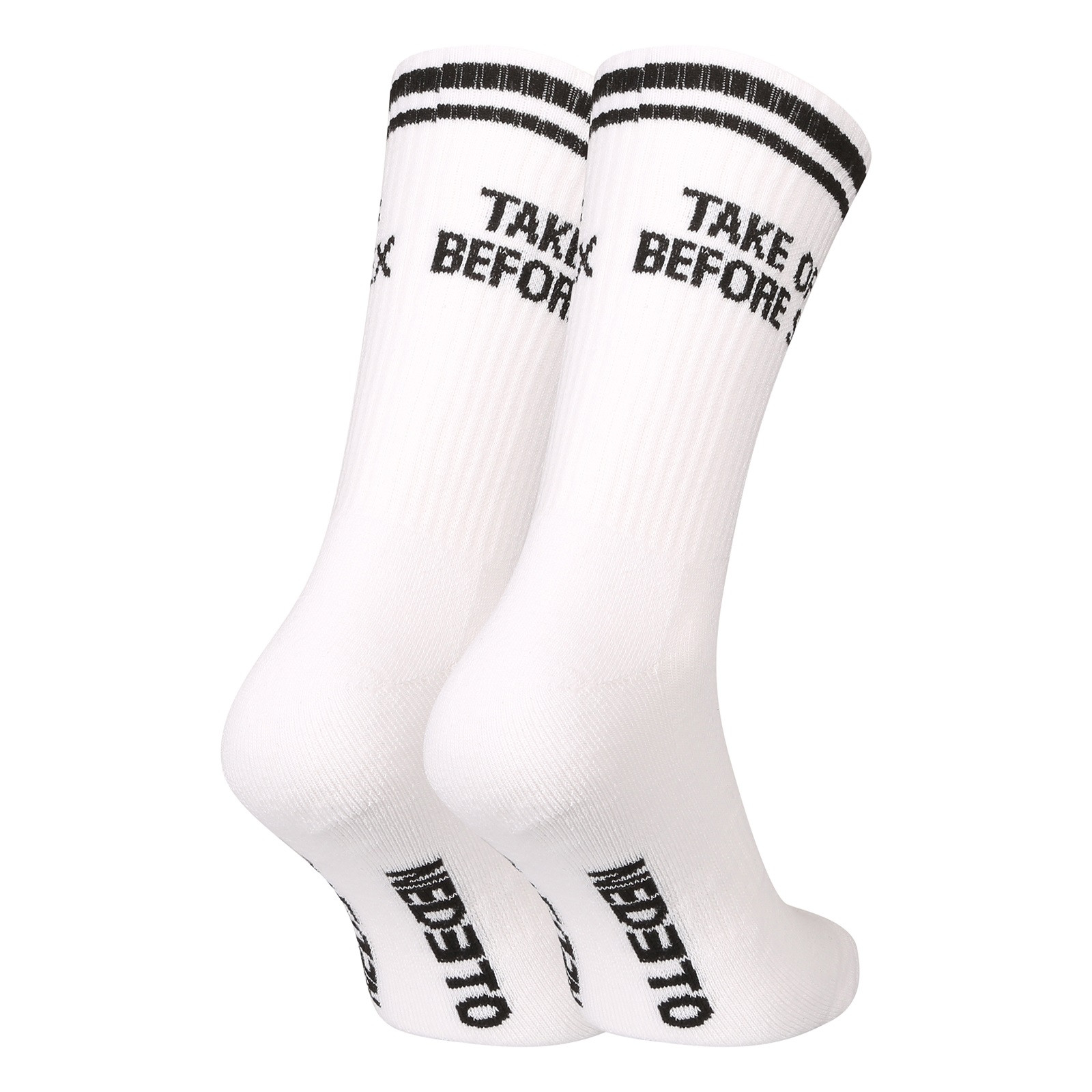 Ponožky Nedeto sportovní vysoké Take Off bílé (1NOBT3) L - Obrázek 2