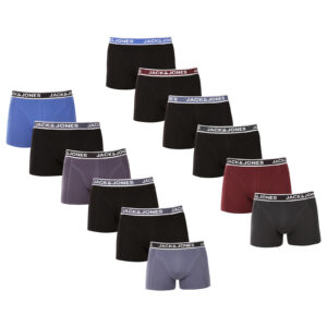 12PACK pánské boxerky Jack and Jones vícebarevné (12295194) L