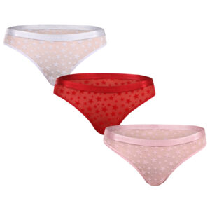 3PACK dámská tanga Tommy Hilfiger vícebarevná (UW0UW06135 0WK) XS