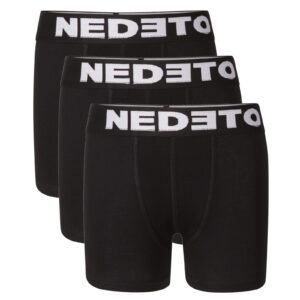 3PACK dětské boxerky Nedeto černé (3NBDC1) 4-5 let