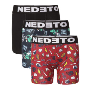 3PACK dětské boxerky Nedeto vícebarevné (3NBDV1) 4-5 let