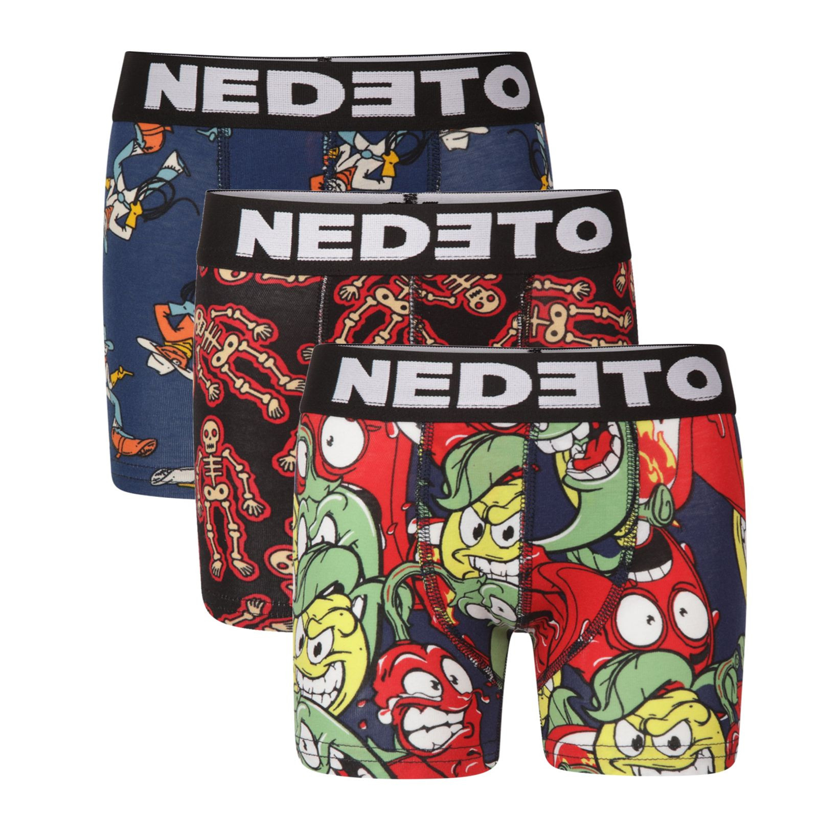 3PACK dětské boxerky Nedeto vícebarevné (3NBDV3) 4-5 let