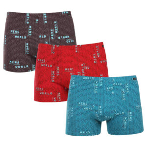 3PACK pánské boxerky Andrie vícebarevné (PS 5784) 3XL