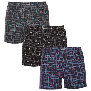 3PACK pánské trenky Andrie vícebarevné (PS 5925) XXL