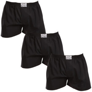 3PACK pánské trenky Styx klasická guma nadrozměr černé (3E0960) 3XL