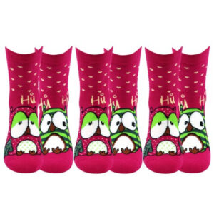 3PACK ponožky Boma ABS růžové (Pruhana) M