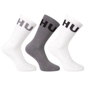 3PACK ponožky HUGO vysoké vícebarevné (50531517 964) L