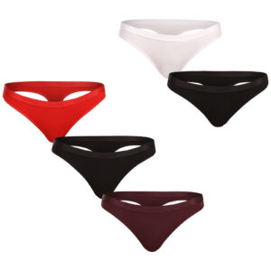 5PACK dámská tanga Calvin Klein vícebarevná (QD5359-31Y) XL