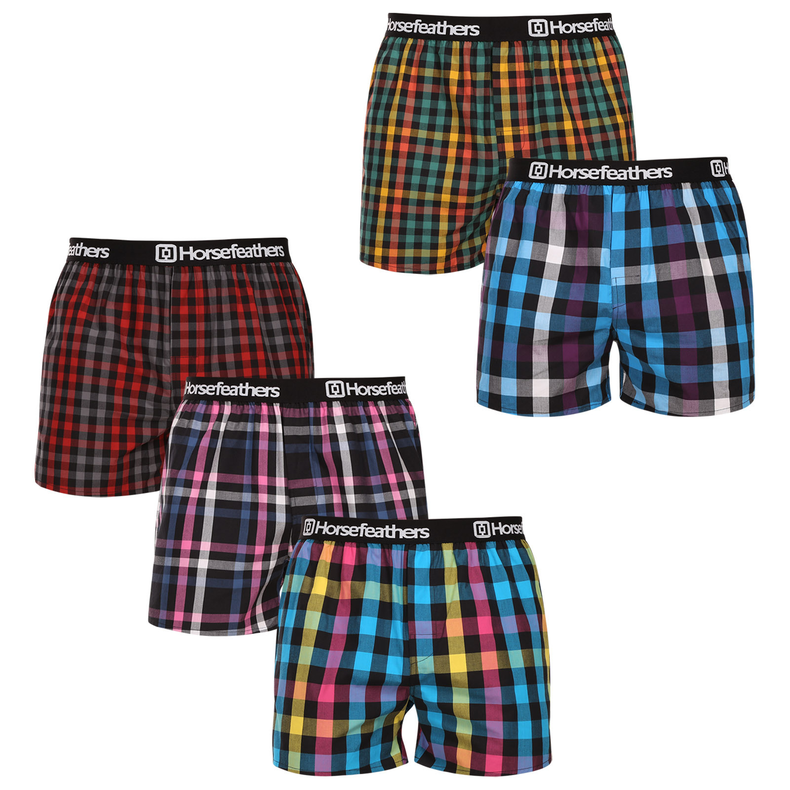 5PACK pánské trenky Horsefeathers Clay Bundle 3 (AM284C) L