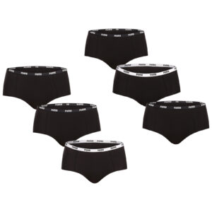 6PACK dámské kalhotky Puma černé (701218848 001) M