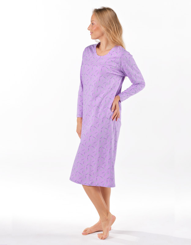 Dámská noční košile Gina fialová (19173-LBFDM) 3XL - Obrázek 2