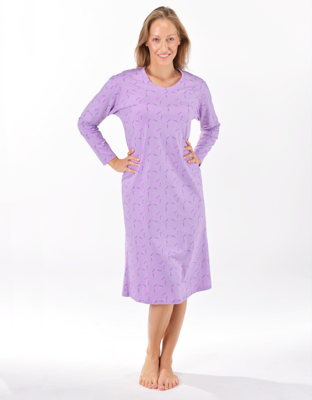 Dámská noční košile Gina fialová (19173-LBFDM) 3XL