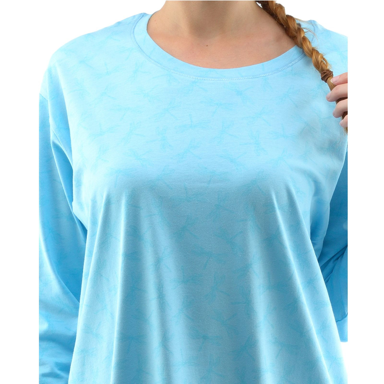 Dámská noční košile Gina modrá (19131-LZMMZM) XL - Obrázek 2