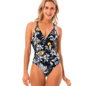 Dámské jednodílné plavky 69SLAM WILD GARDEN TALLY (YMSWGN-PA) XS