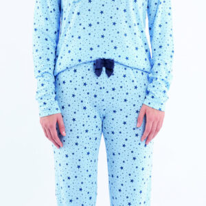 Dámské pyžamo Sorbetto Denisa modré (Denisa-lightblue) XL