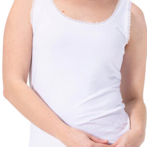 Dámské tílko Gaubert bílé (GBTW-810) S/M