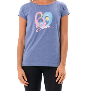 Dámské tričko 69SLAM FLAMINGO WAVE BLUE MELANGE ELISA (GTKFWE-BN) XL