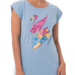 Dámské tričko 69SLAM VACAY GO! BLUE MELANGE ELISA (GTKVCY-BM) XL