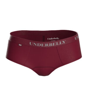 Menstruační kalhotky Underbelly Lowee červené (LOWEE-BO-BO-1-PAD) XS