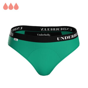 Menstruační kalhotky Underbelly Univers zelené (UNIVERS-ZE-CE-3-MM) XS