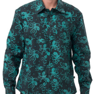 Pánská košile 69SLAM ETHNIC OCTO LONG (MSLOCT-GR) L