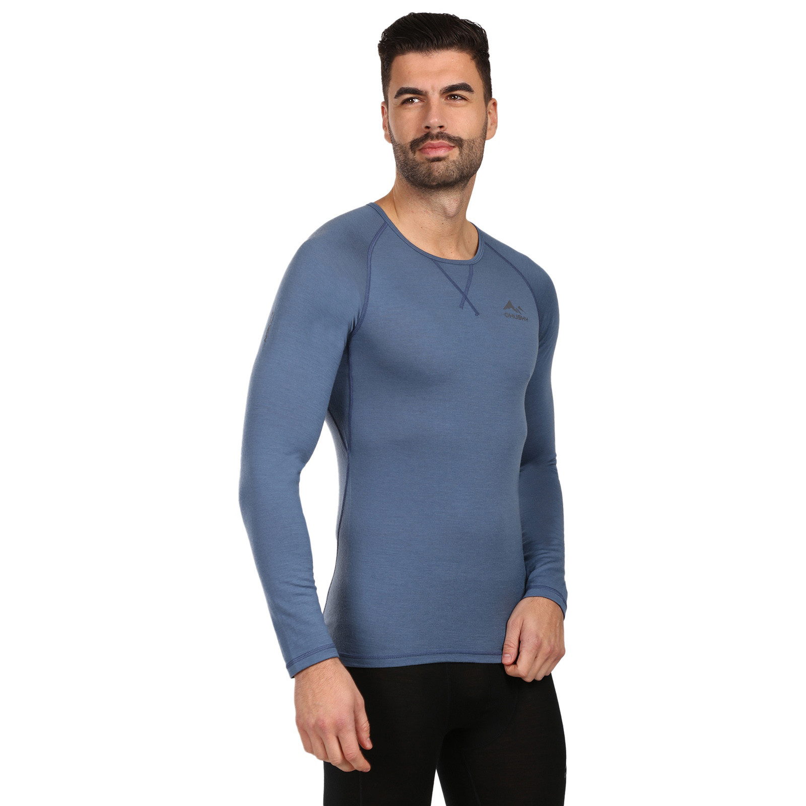 Pánské termo tričko HUSKY MEROW merino modré (HT0-0806) 3XL - Obrázek 2