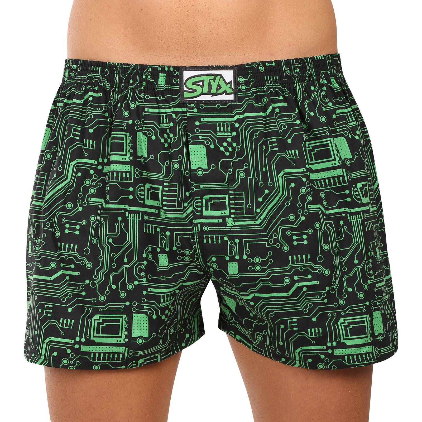 Pánské trenky Styx art klasická guma nadrozměr tišťák (E1953) 4XL