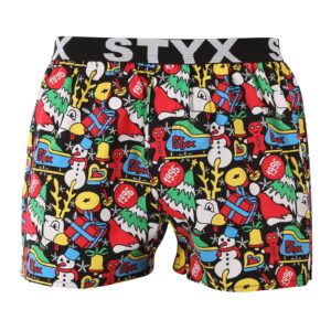 Pánské trenky Styx art sportovní guma Vánoce (B1258) L