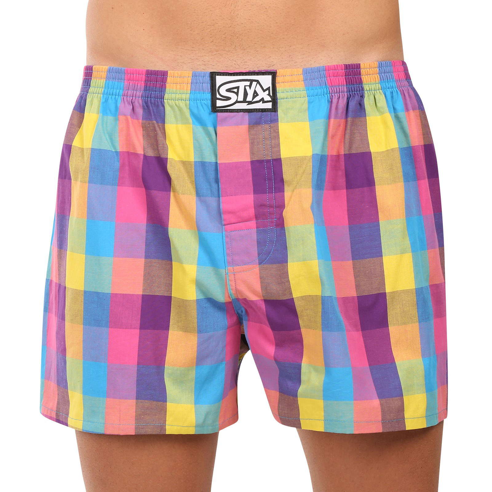 Pánské trenky Styx klasická guma nadrozměr vícebarevné (E0104) 3XL