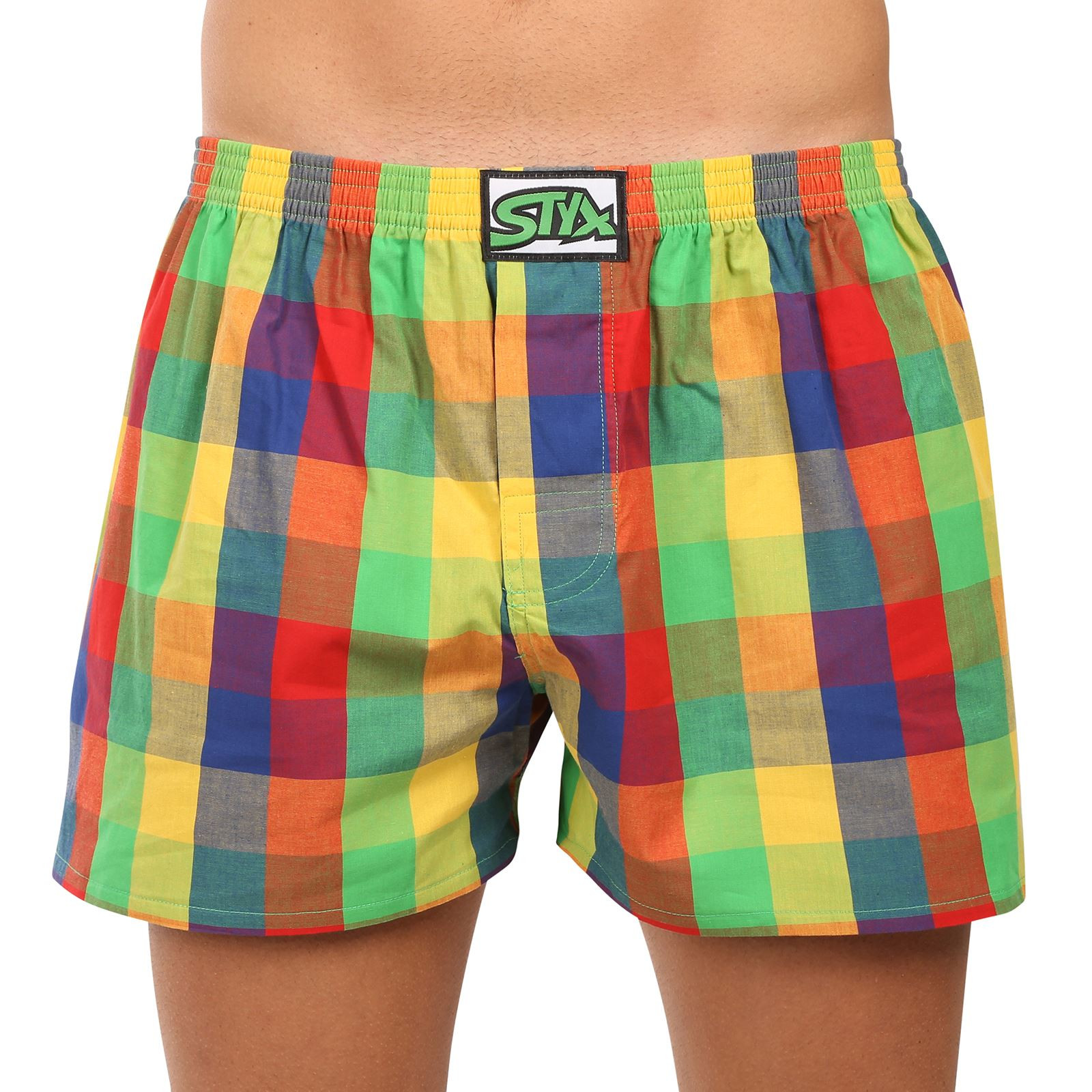 Pánské trenky Styx klasická guma nadrozměr vícebarevné (E0105) 3XL