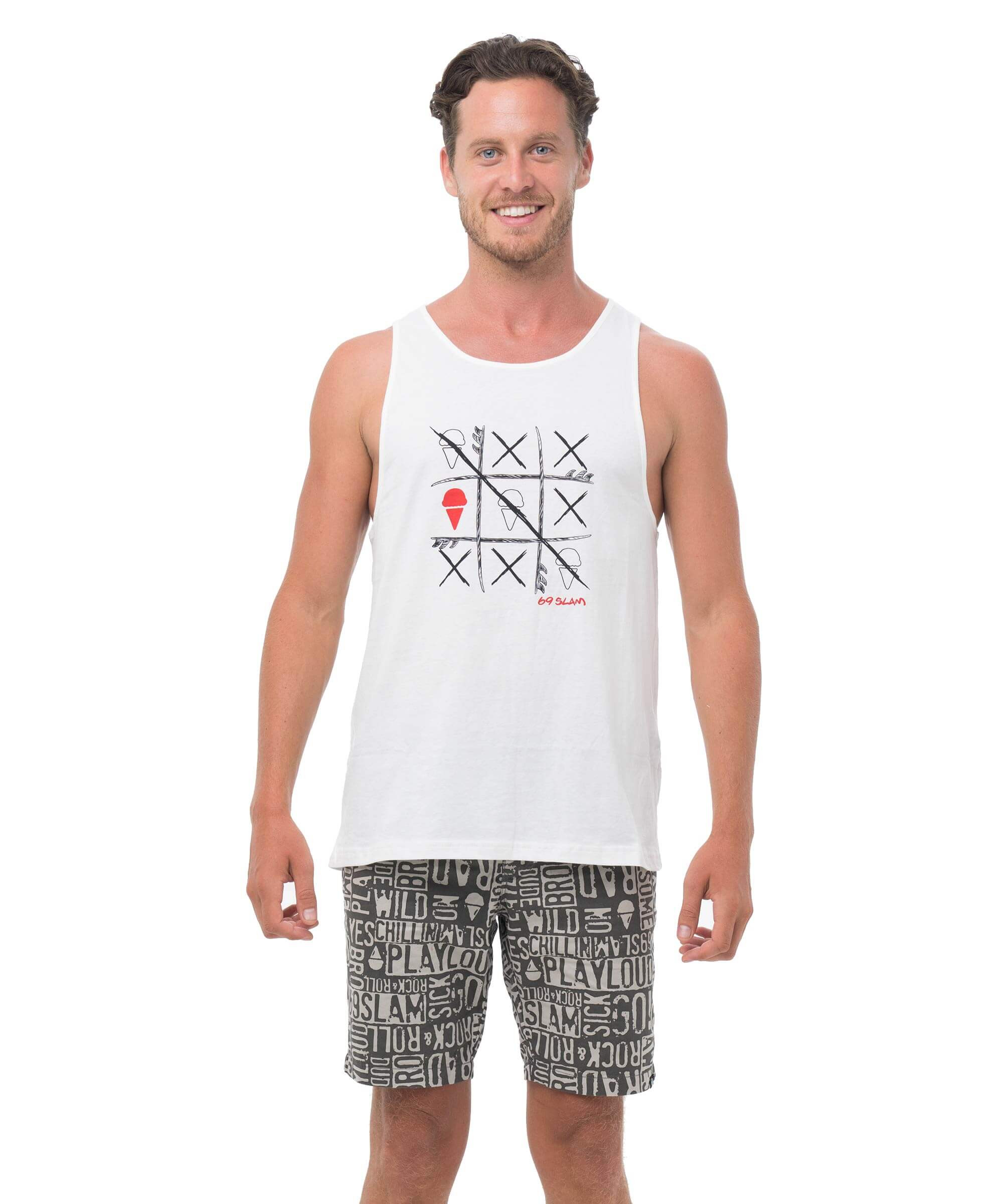 Pánské tričko 69SLAM 69 TIC TAC SLAM (MSNTTS-WH) XS - Obrázek 2