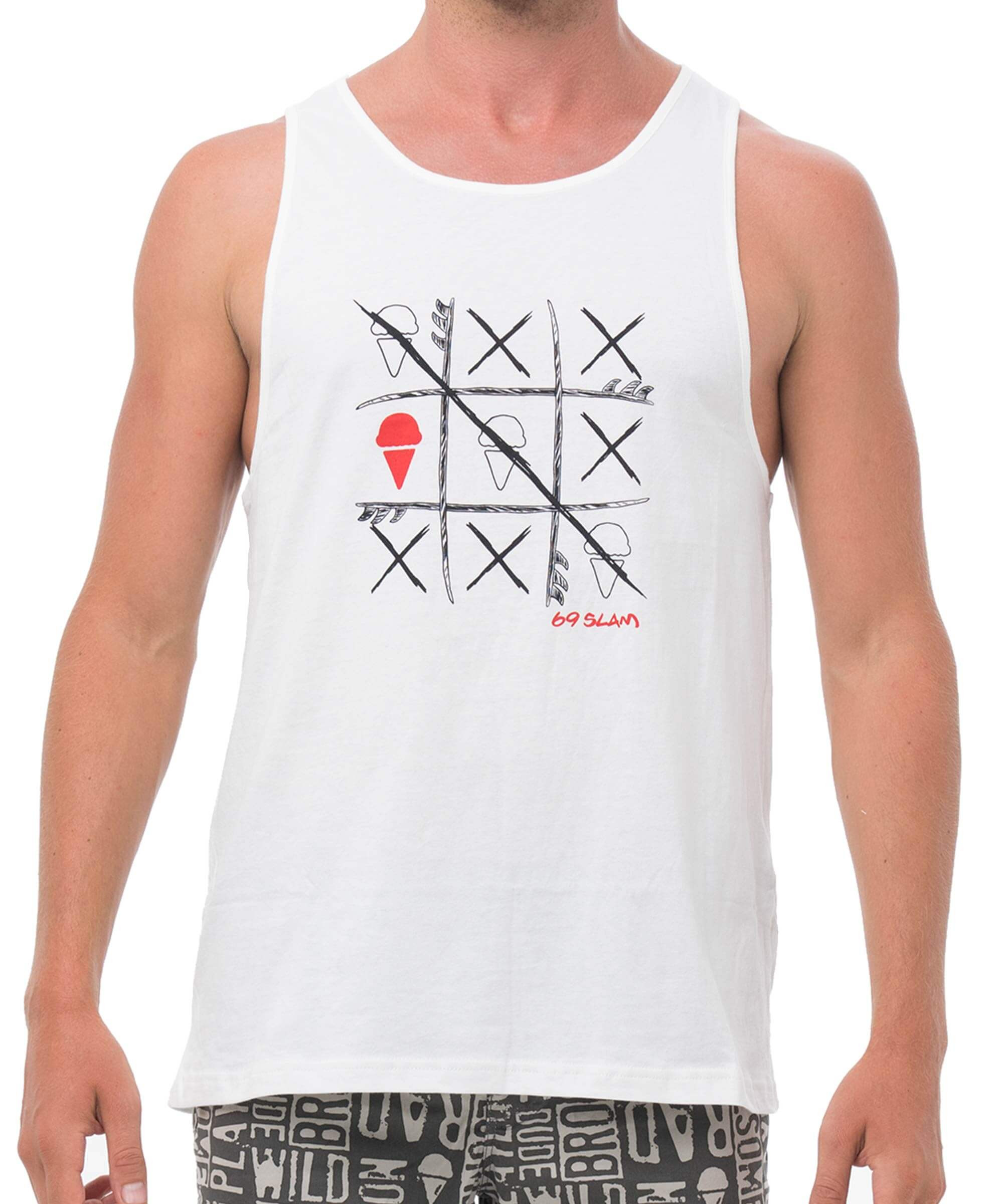 Pánské tričko 69SLAM 69 TIC TAC SLAM (MSNTTS-WH) XS