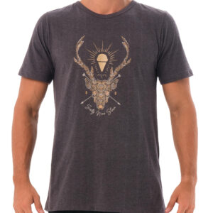 Pánské tričko 69SLAM DEER LINES BLACK MELANGE (MTGEER-BC) M