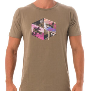 Pánské tričko 69SLAM LIFESTYLE KHAKI DNA (MTPLLE-KH) XS