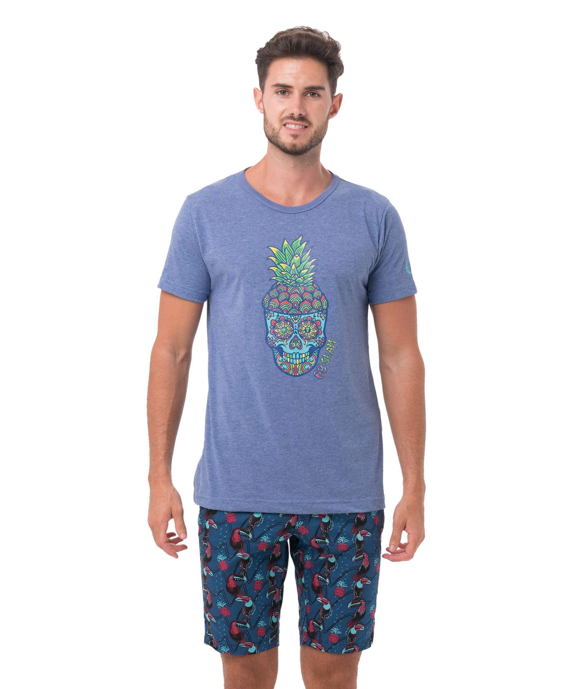 Pánské tričko 69SLAM PINE SKULL BLUE (MTGPLL-BN) XL - Obrázek 2