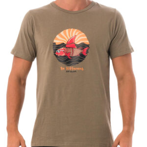 Pánské tričko 69SLAM SHARK CRUISE KHAKI (MTGHRI-KH) XL