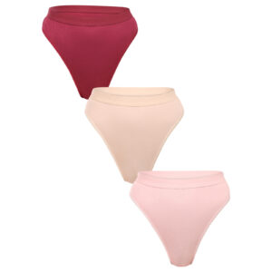 3PACK dámská tanga Benysøn vícebarevné (7204/mix) M