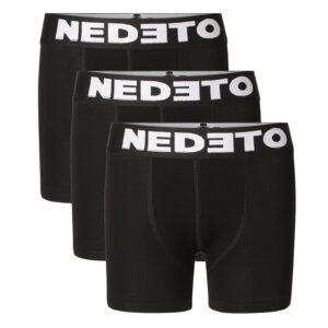 3PACK dětské boxerky Nedeto černé (3NBDC1) 4-5 let