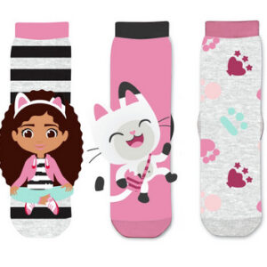 3PACK dětské ponožky Gabby's Dollhouse vícebarevné (41284/black) 27/30