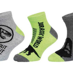 3PACK dětské ponožky Jurassic World vícebarevné (39266/green) 27/30