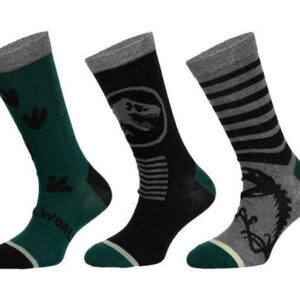 3PACK dětské ponožky Jurassic World vícebarevné (39267/green) 23/26