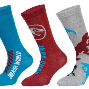 3PACK dětské ponožky Jurassic World vícebarevné (39267/red) 31/34