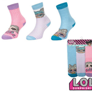 3PACK dětské ponožky LOL vícebarevné (38766/blue) 31/34