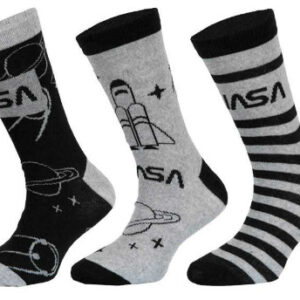 3PACK dětské ponožky NASA vícebarevné (39269/grey) 27/30