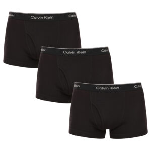 3PACK pánské boxerky Calvin Klein černé (NB4002A-001) L