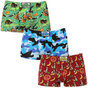 3PACK pánské boxerky Styx art klasická guma vícebarevné (3Q13970) XL
