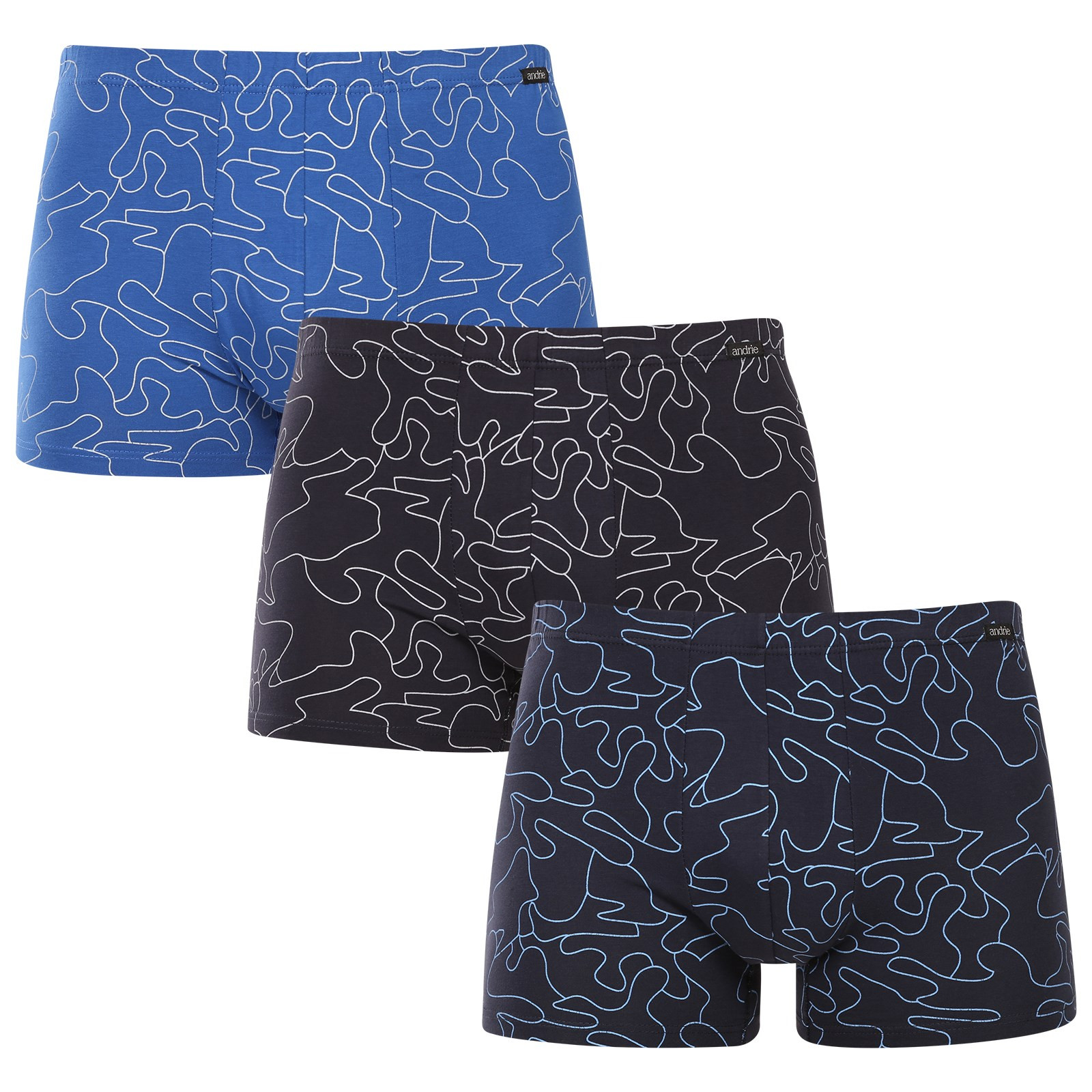 3PACK pánské trenky Andrie vícebarevné (PS 5730) XXL