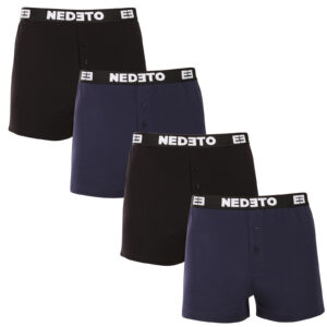4PACK pánské trenky Nedeto vícebarevné (4NGV01) XXL