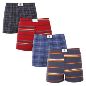 4PACK pánské trenky Nedeto vícebarevné (4NTV02) L